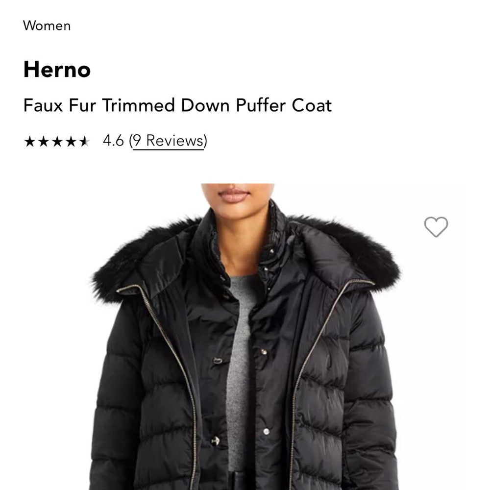 Herno italian coat size M